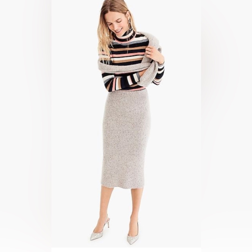 Jcrew Collection speckled color tan cashmere sweater Size S